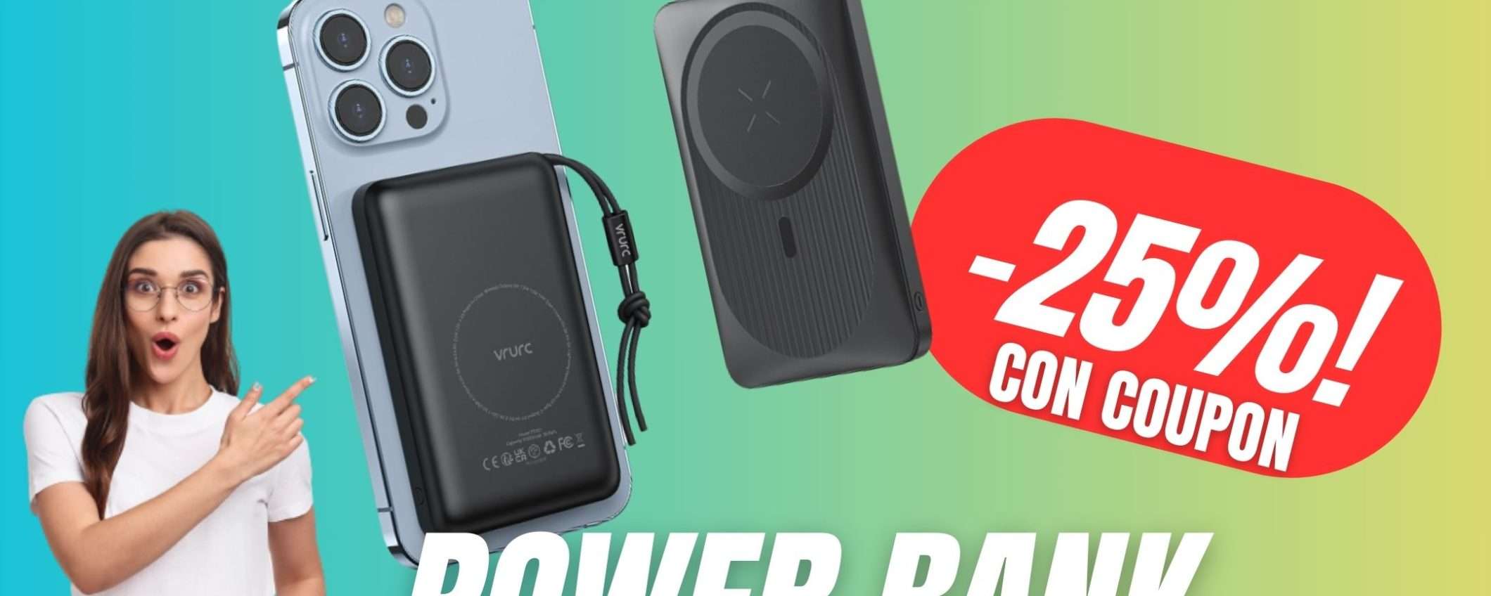 Risparmia 8€ su questo Power Bank per iPhone grazie al COUPON ESCLUSIVO!