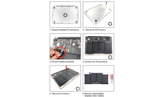 Cambiare batteria Macbook