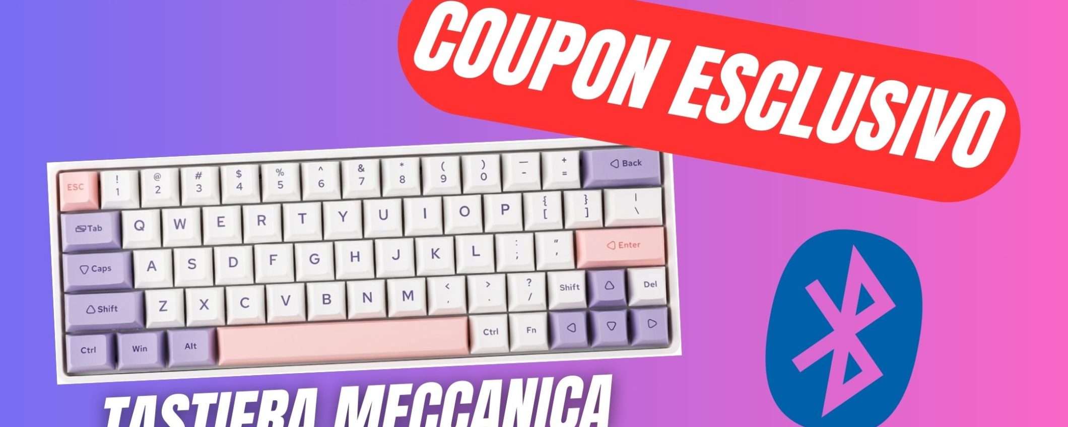 Questa Tastiera Meccanica è completa (e costa solo 61€ grazie al COUPON ESCLUSIVO)