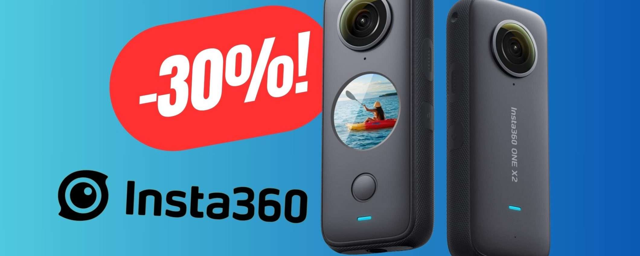 La migliore videocamera a 360° (Insta360 ONE X2) è scontata del 30%!