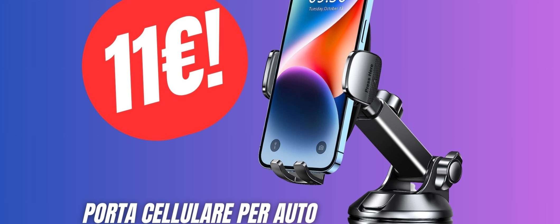 Guida in sicurezza con il Porta Cellulare per Auto a soli 11€!