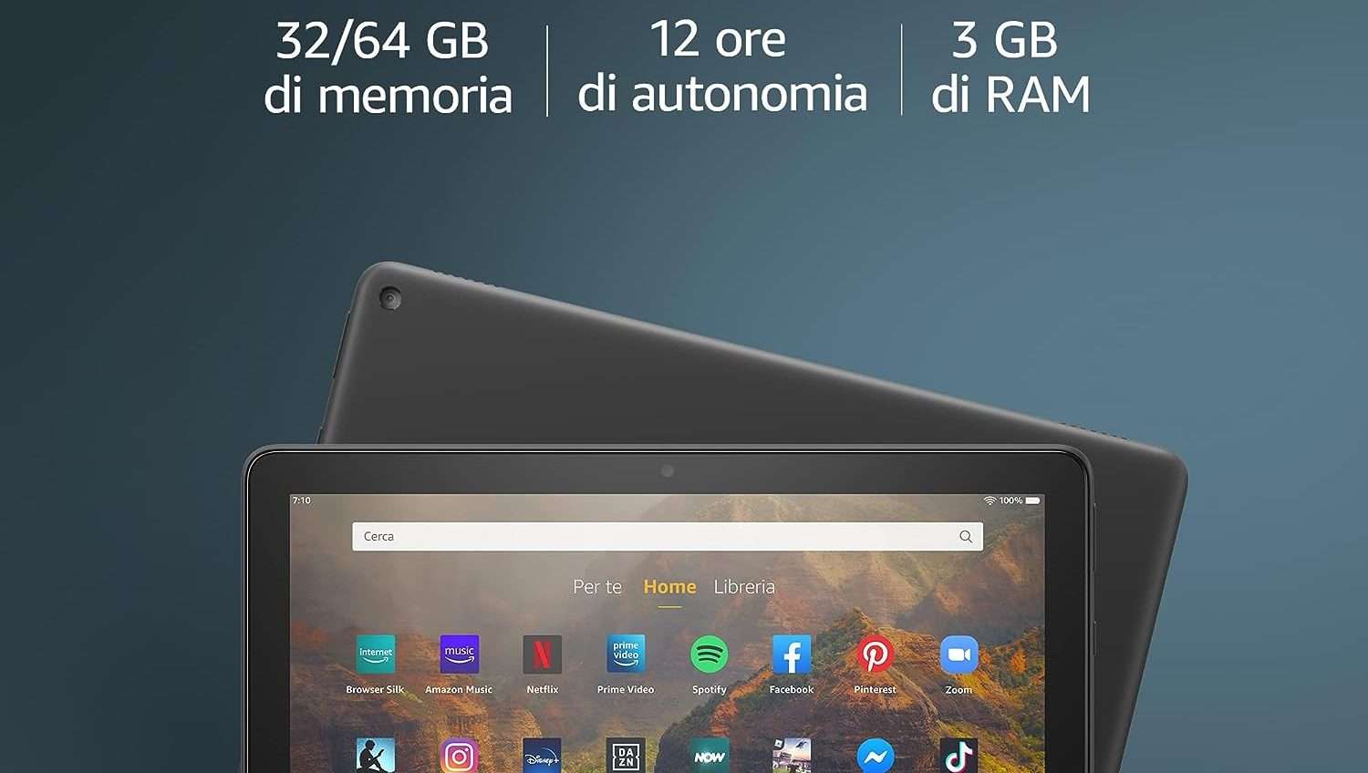 Tablet Fire HD 10: made by Amazon e il MEGLIO dell'intrattenimento