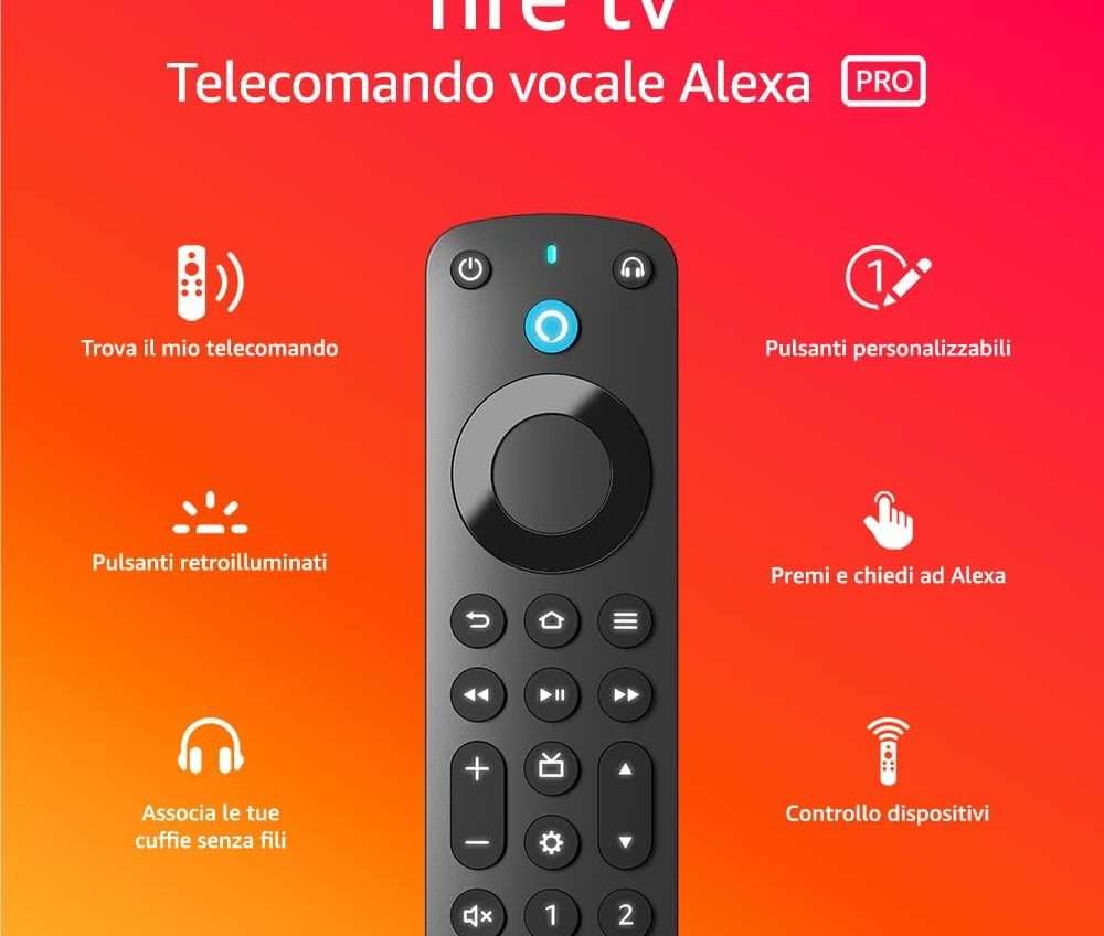 Il telecomando per Fire TV con ALEXA a soli 29,99€: offerta a tempo