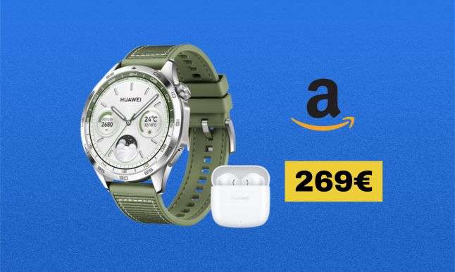 Huawei Watch GT 4 + Freebunds SE 2 ad un SUPER PREZZO su Amazon