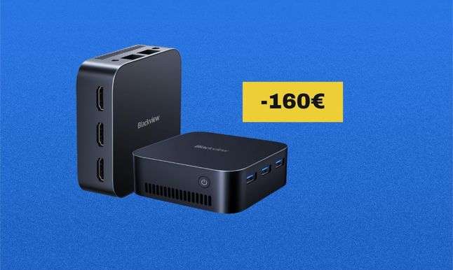 Mini PC in offerta su Amazon: il Blackview MP80 è un tuttofare potente e molto silenzioso