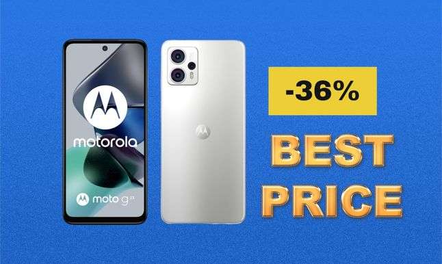 Motorola Moto G23 in offerta: il prezzo crolla a soli 154€ (-36%)