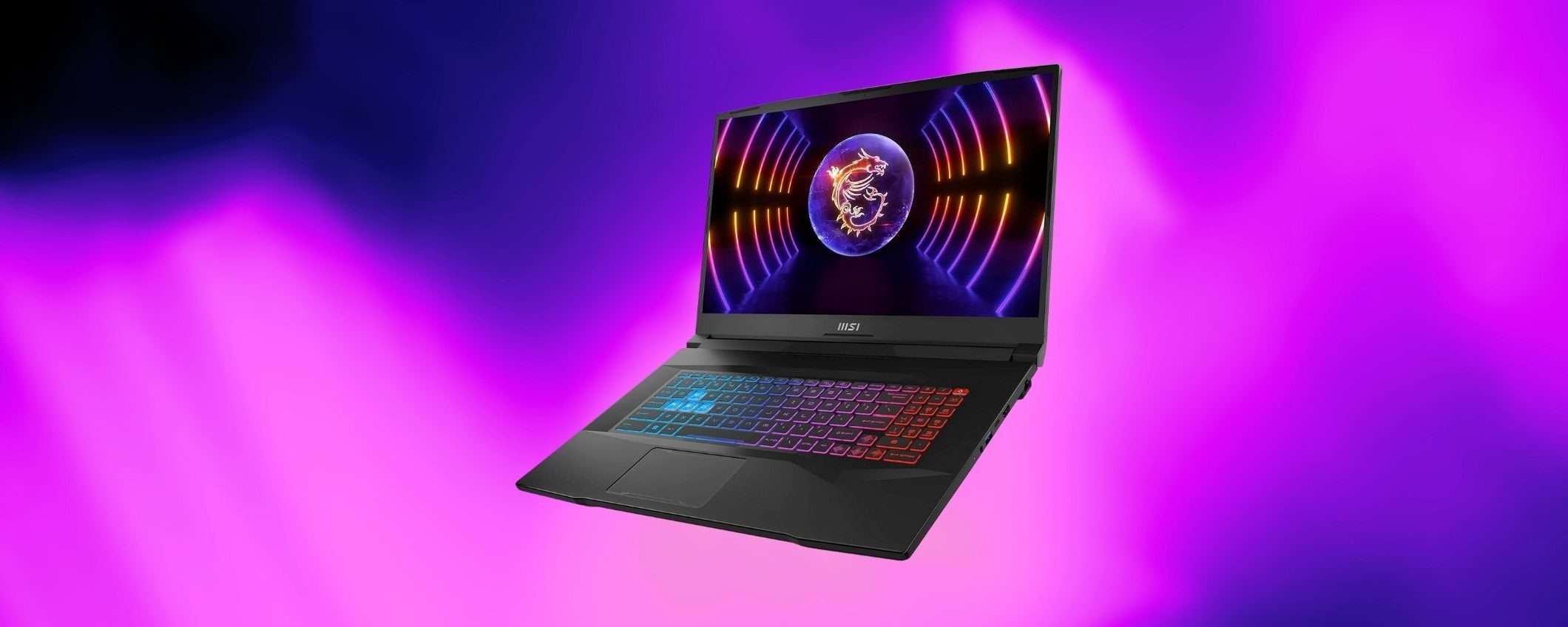 Notebook MSI da gaming con i7 e RTX 4060 in SUPER SCONTO su Amazon (-600€)