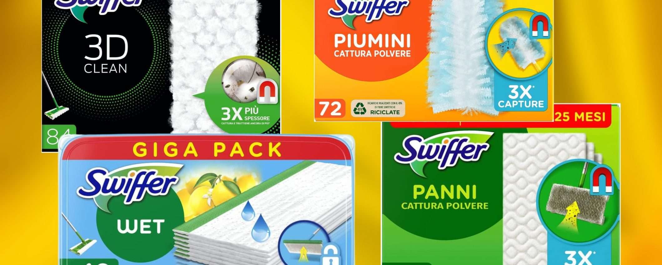 Swiffer SVUOTA TUTTO su Amazon: prezzi folli alla Festa delle Offerte Prime