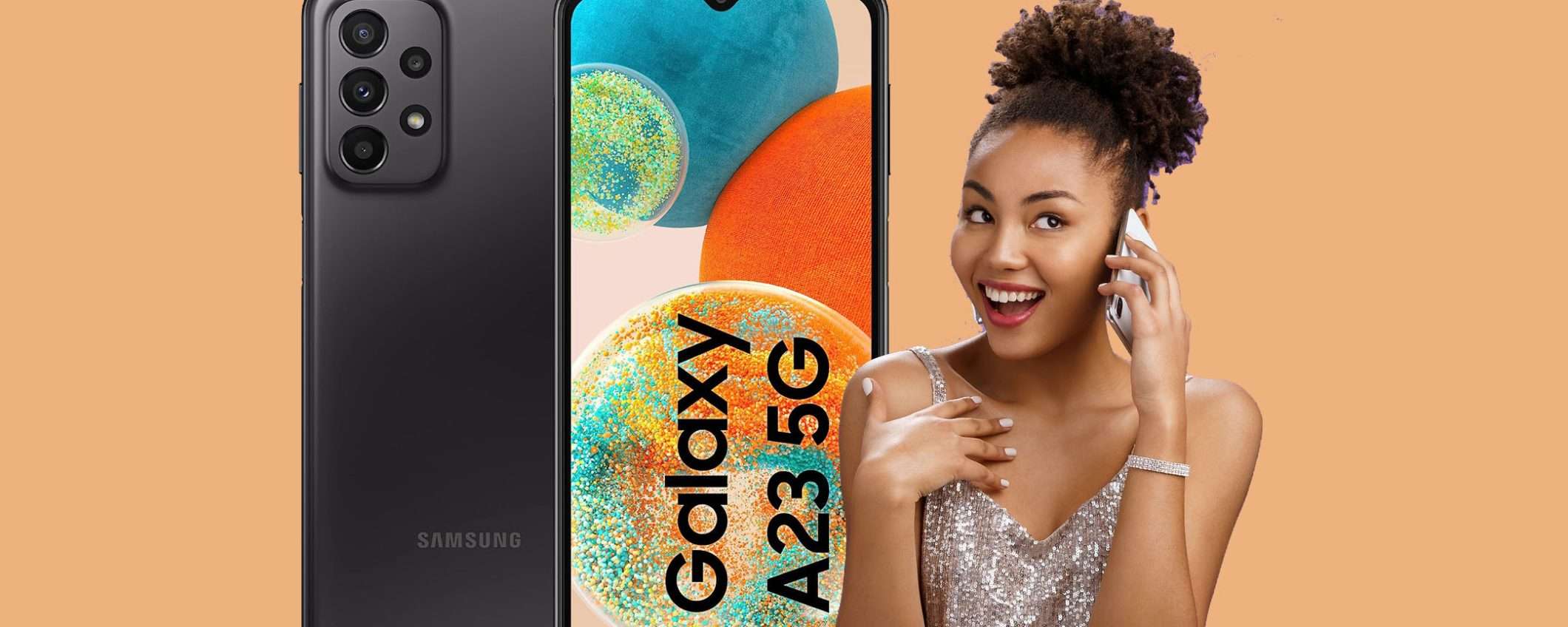 Samsung Galaxy A23 5G oggi in offerta al prezzo SHOCK (-43%)