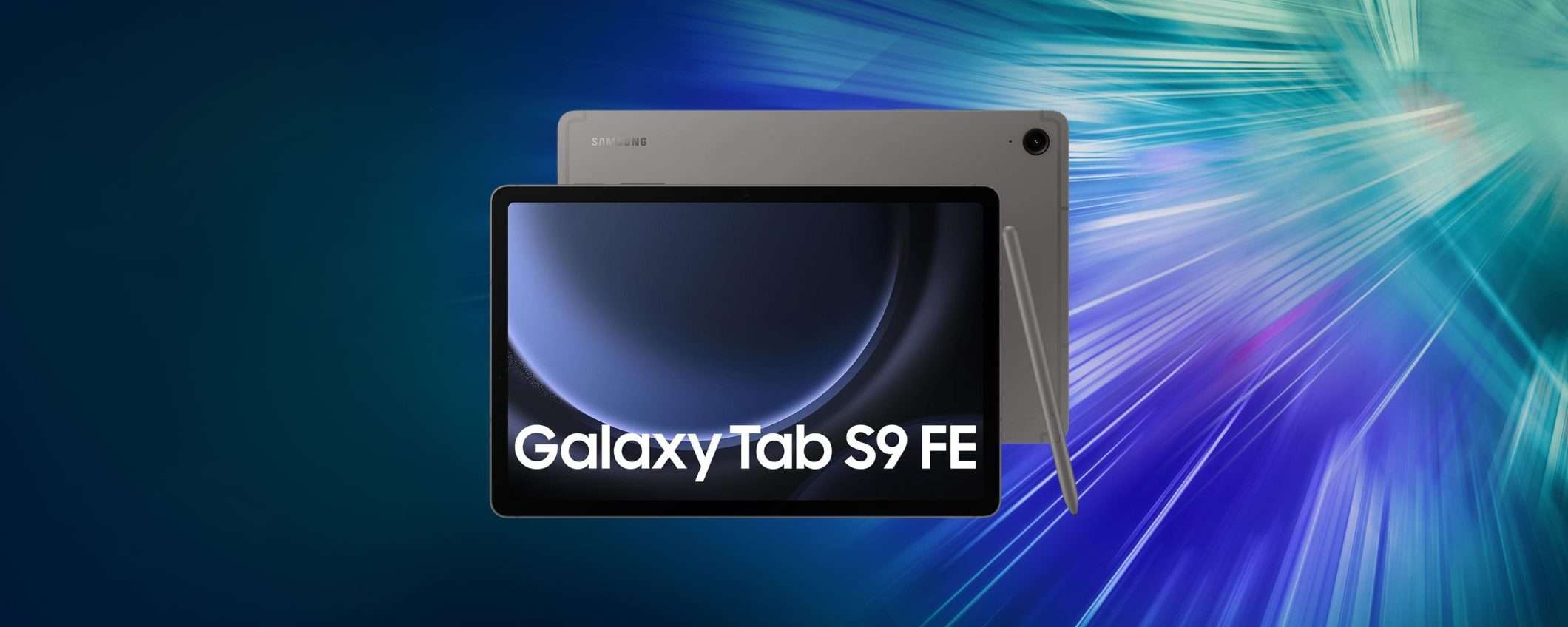 Samsung Galaxy Tab S9 FE subito in SCONTO su Amazon (-50€)