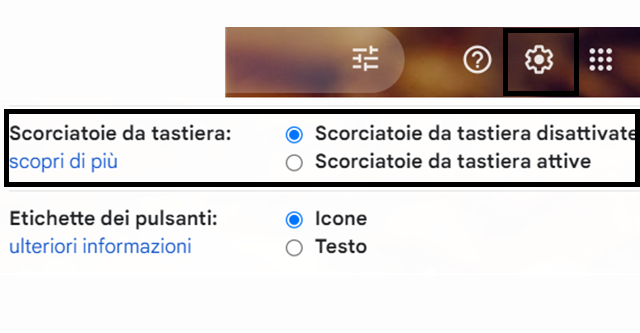 Come attivare le scorciatoie di Gmail