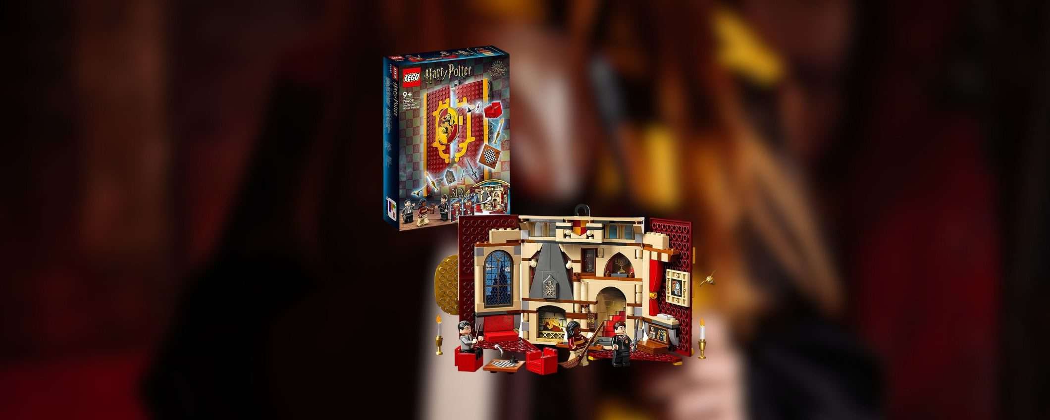 Set LEGO Harry Potter Stendardo Grifondoro in OFFERTA su Amazon (-22%)