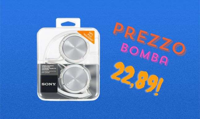 Cuffie Sony con cavo in offertissima a soli 22,89€: comode e audio cristallino