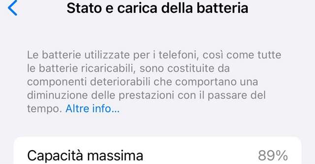 Stato Batteria