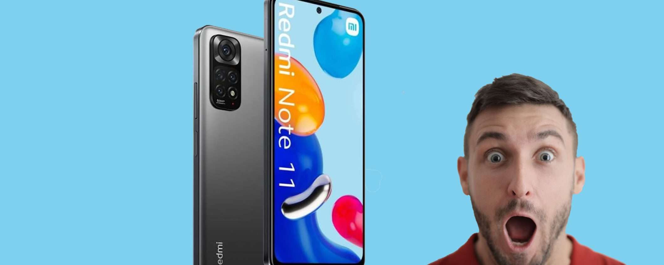 Xiaomi Redmi Note 11 in SUPER sconto: risparmia il 37%(Amazon)