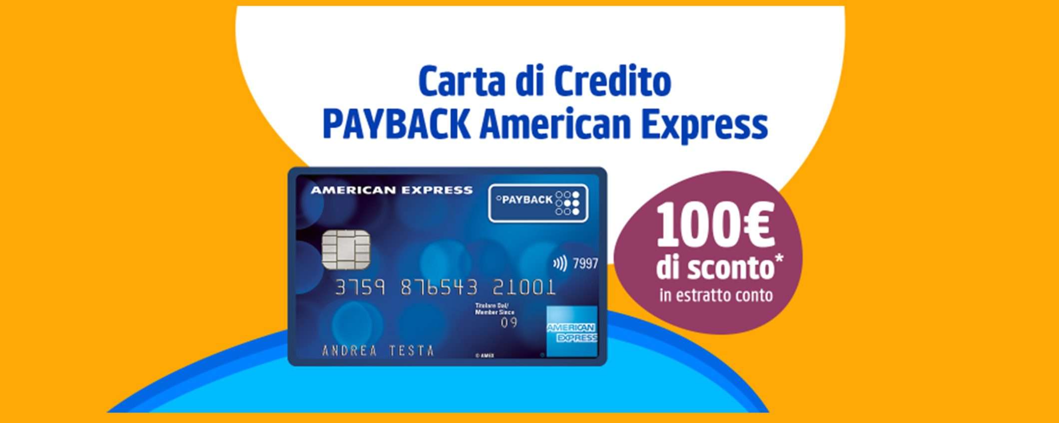 100€ di sconto con PAYBACK American Express: scopri la promozione