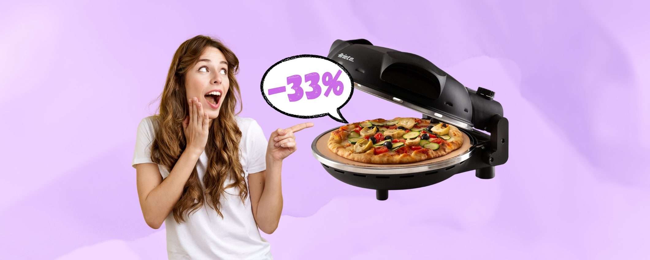 Ariete 917: il forno per la pizza in 4 minuti è SCONTATO al 33%