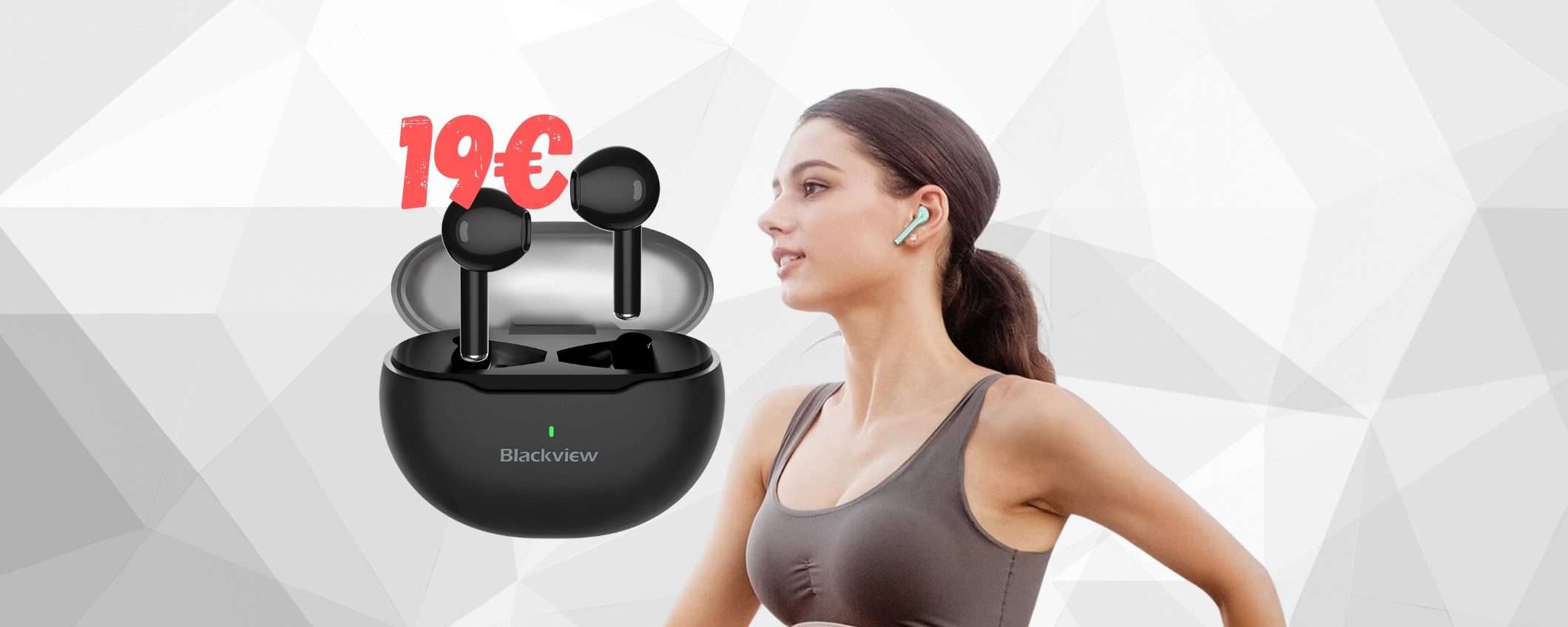 Auricolari Bluetooth Blackview AirBuds 6 a PREZZO SCIOLTO (19€)