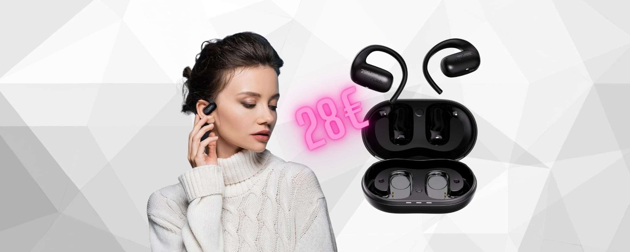 Black Shark T21: auricolari wireless comodi, con audio top a 28€