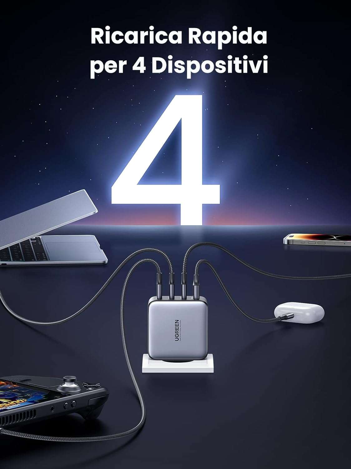 caricatore-usb-4-uscite-100w-scontatissimo-amazon-4-dispositivi