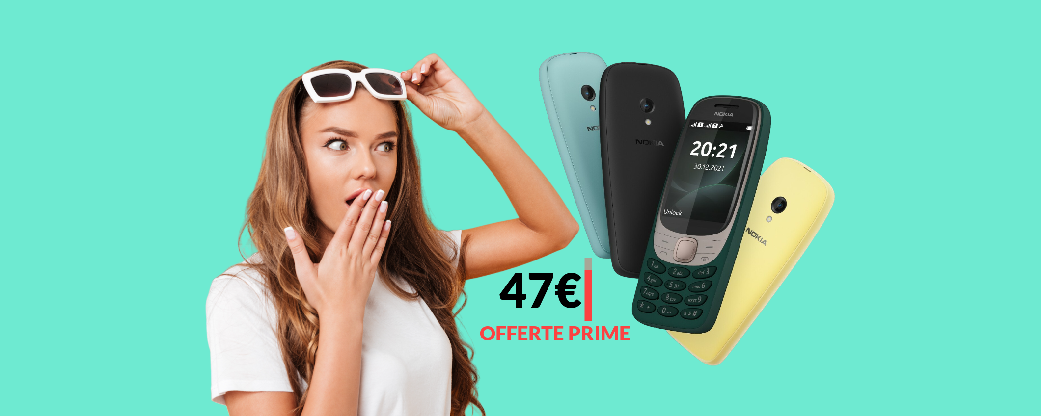 Nokia 6310: il MIGLIOR cellulare a 47€ con le Offerte Prime