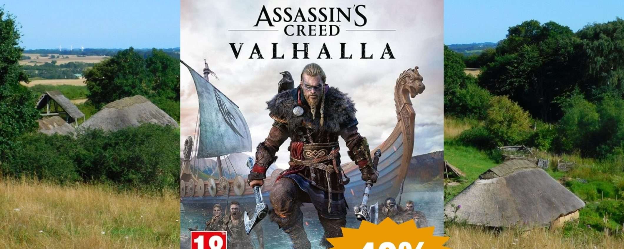 Assassin's Creed Valhalla su PS5: sconto ECCEZIONALE del 40%