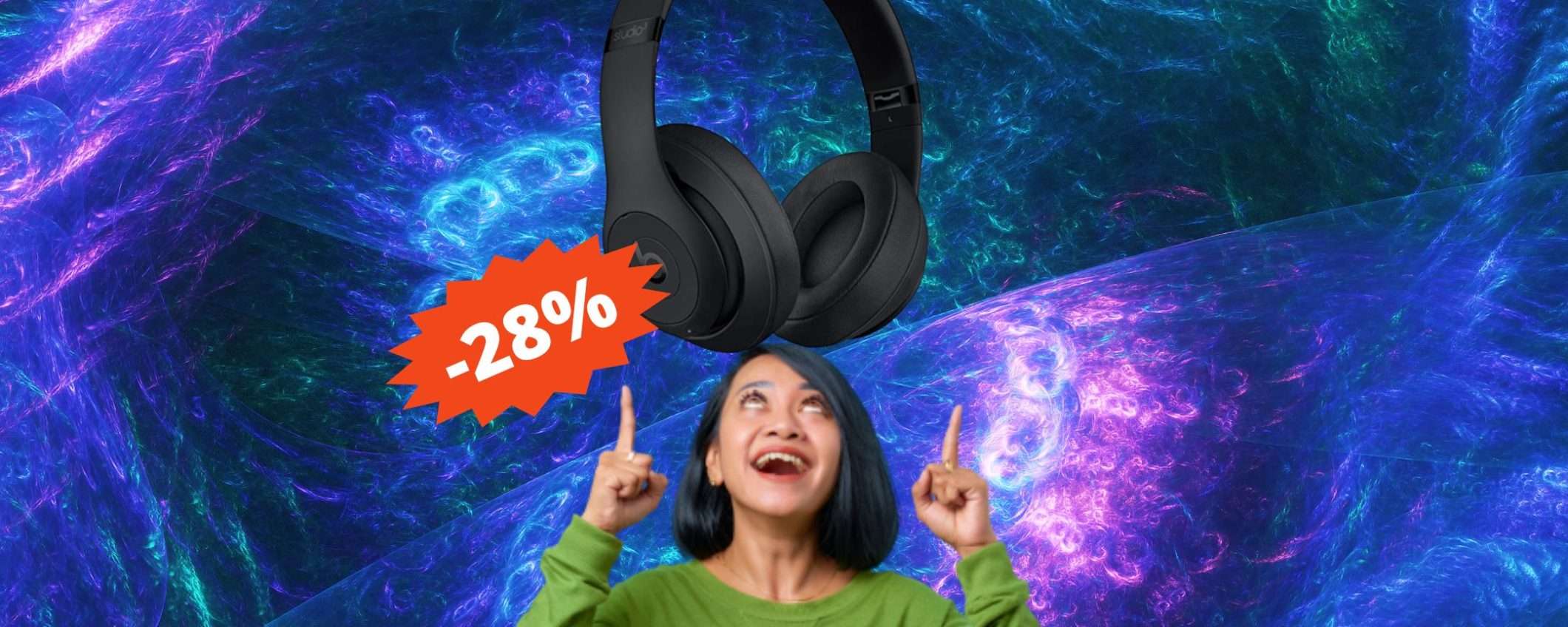 Cuffie Beats Studio3: SUPER sconto del 28% su Amazon