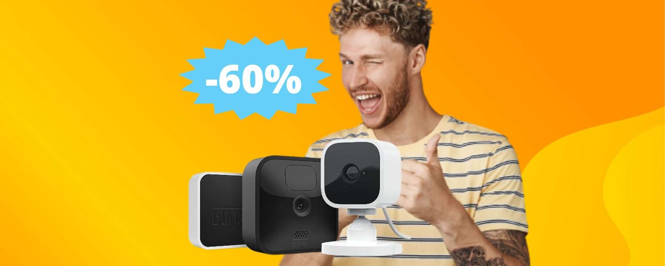 Videosorveglianza Blink Outdoor + Mini: CROLLO del prezzo su Amazon