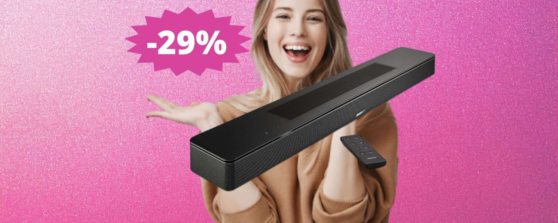 Bose Soundbar 550: MEGA sconto del 29% su Amazon