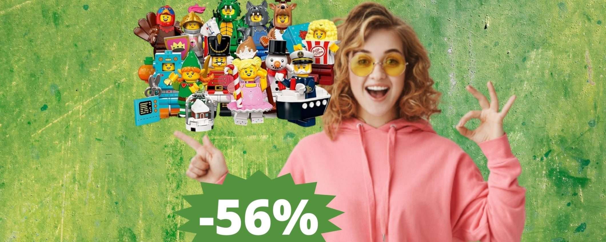 LEGO Minifigures Serie 23: sconto FOLLE del 56% su Amazon