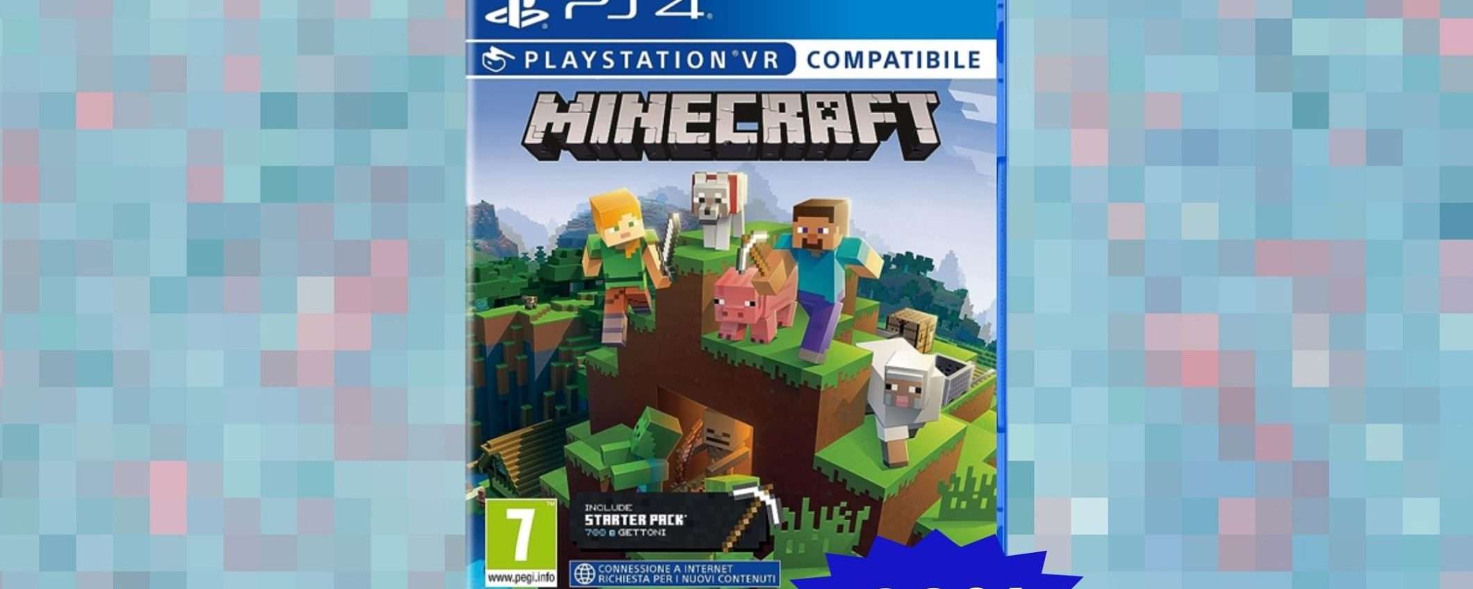 Minecraft per PS4: un'OFFERTA imperdibile su Amazon (-29%)