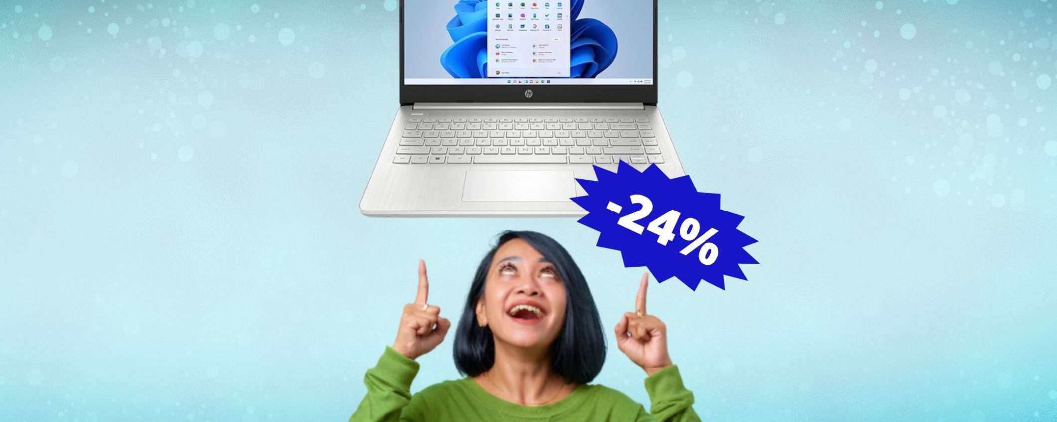 Notebook HP 14s: SUPER sconto del 24% su Amazon