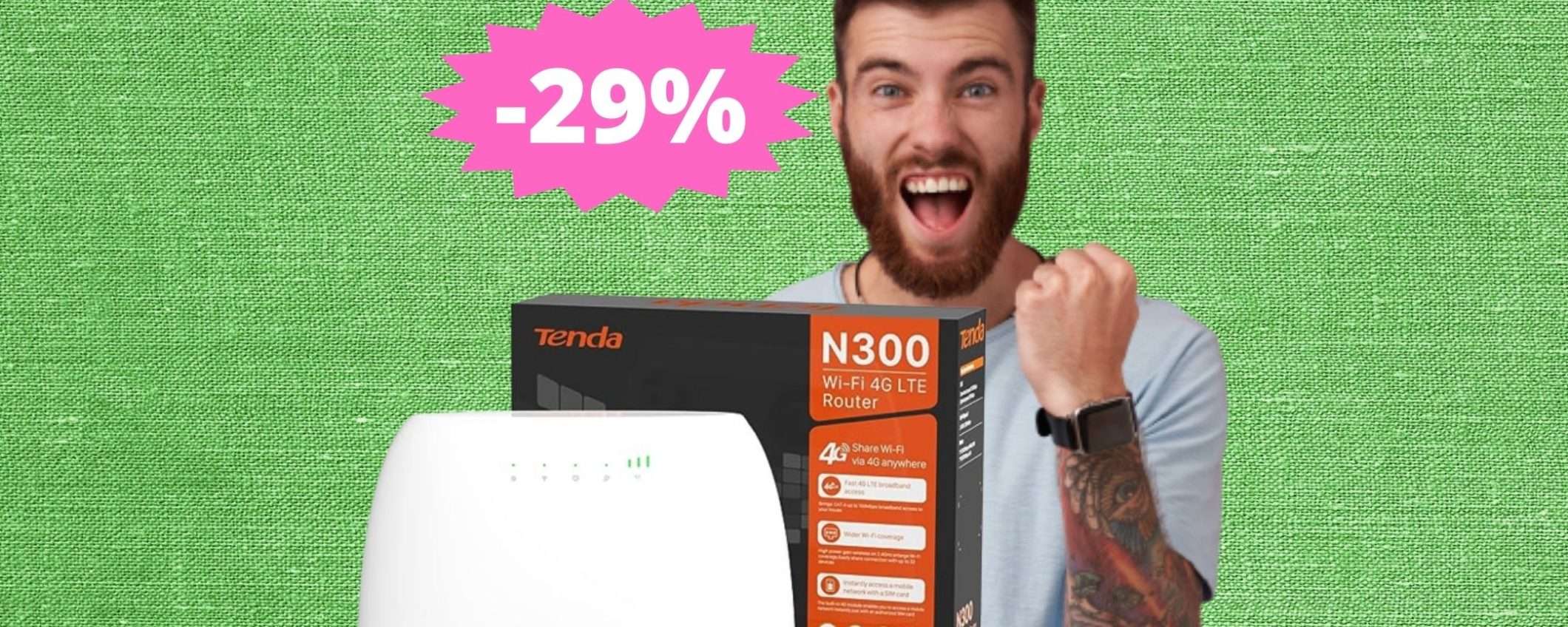 Router Tenda 4G03 4G: MEGA sconto del 29% su Amazon