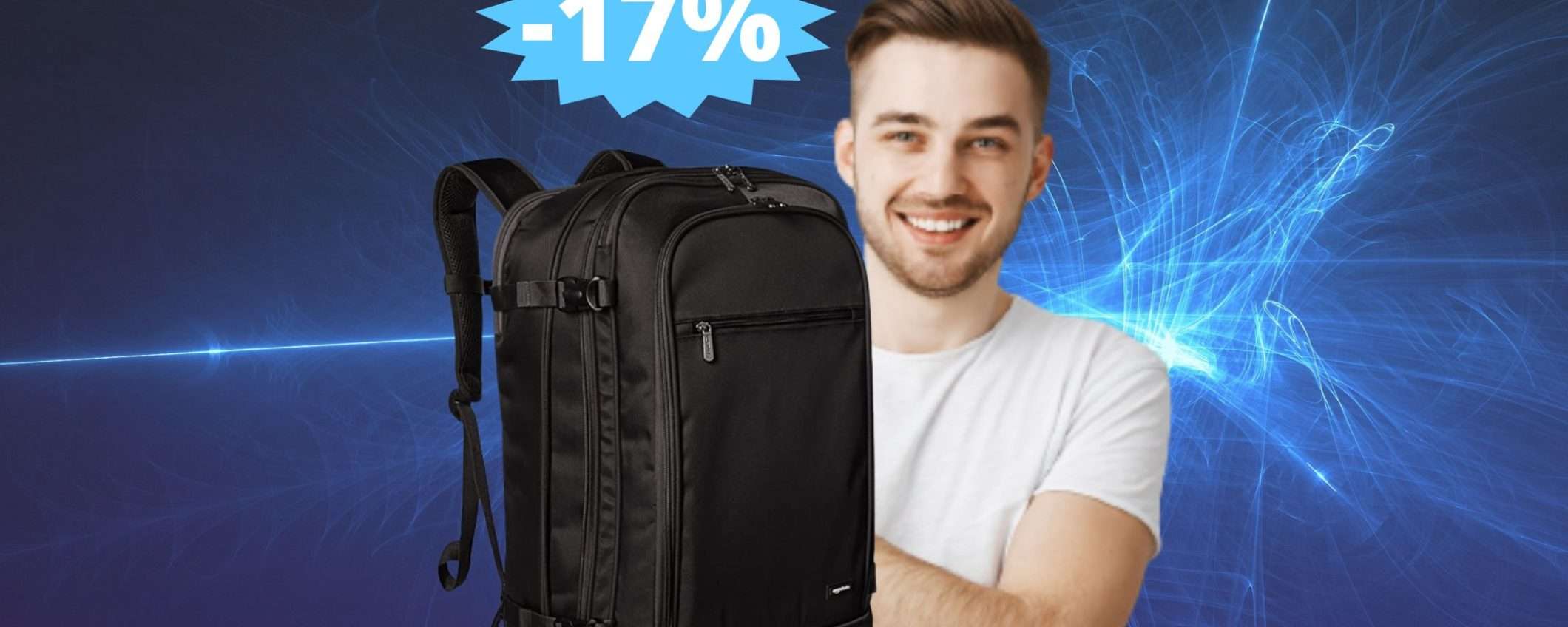 Zaino da viaggio Amazon Basics: SUPER sconto del 17%