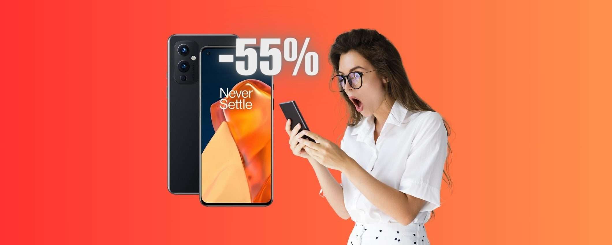 FOLLIA Amazon: OnePlus 9 5G al 55%, il PREZZO più BASSO