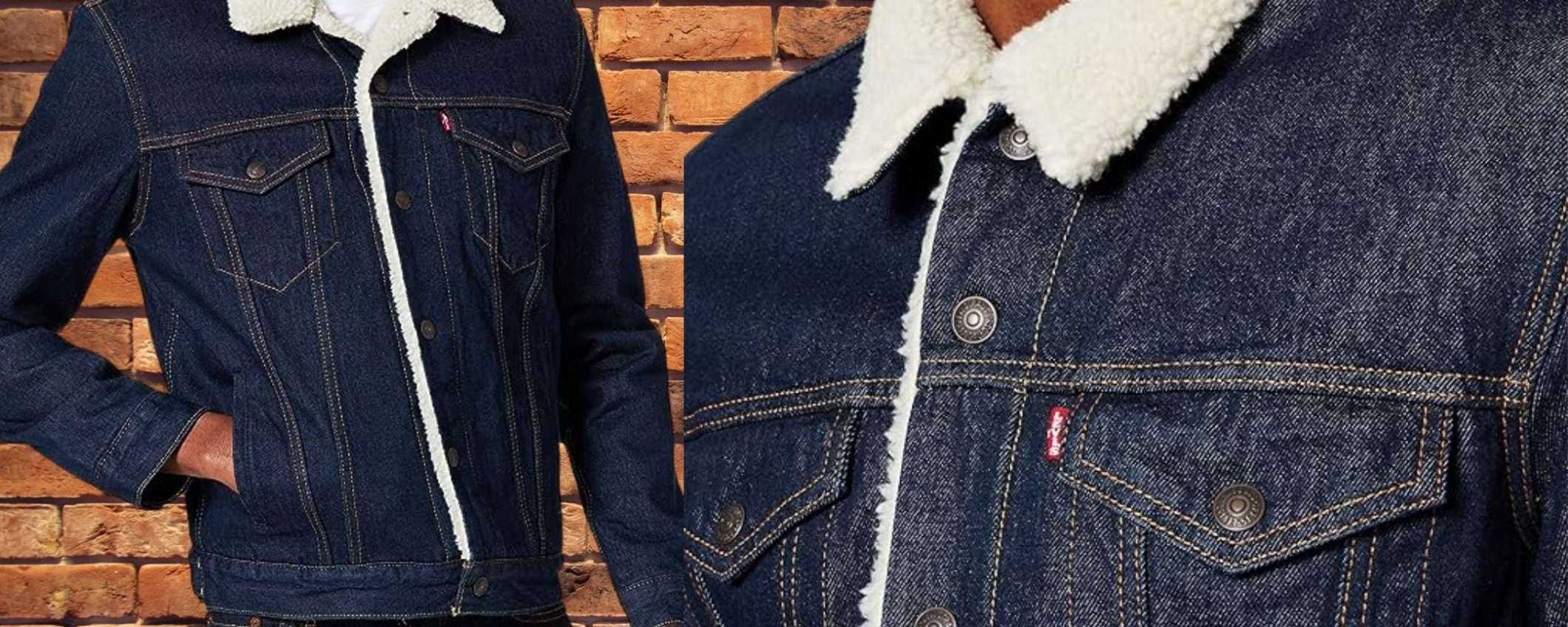 Levi's The Trucker: giubbotto di jeans IMBOTTITO a prezzo WOW (-38%)