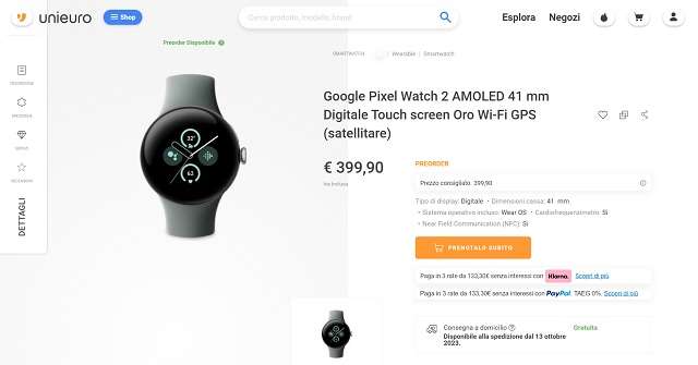 Huawei watch 2 on sale unieuro