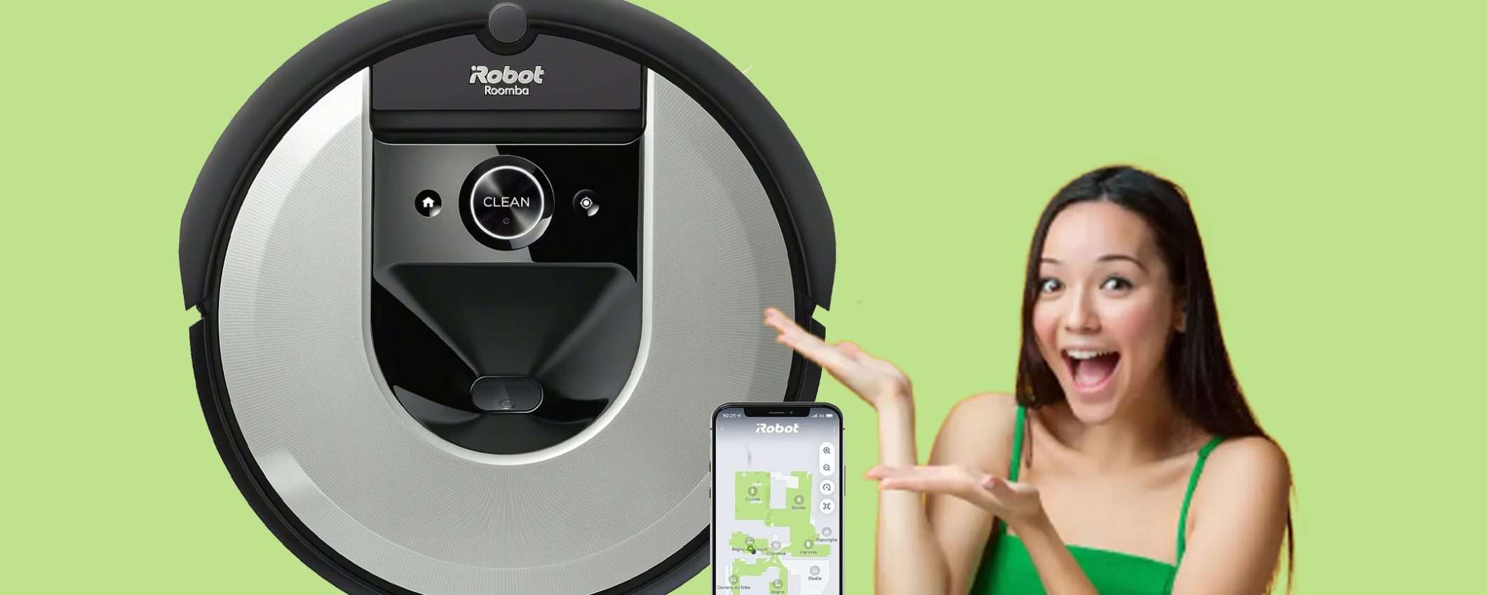 iRobot Roomba i7156 scontato del 23% grazie alle Offerte Prime