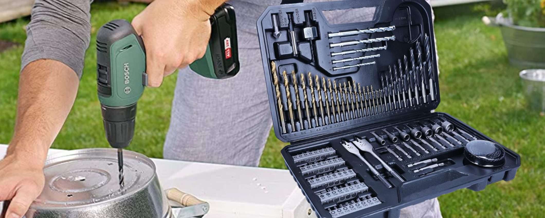 Bosch SHOCK su Amazon: solo 19€ per il MEGA kit 103 in 1