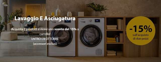 lavatrici whirlpool promozione benessere autunno