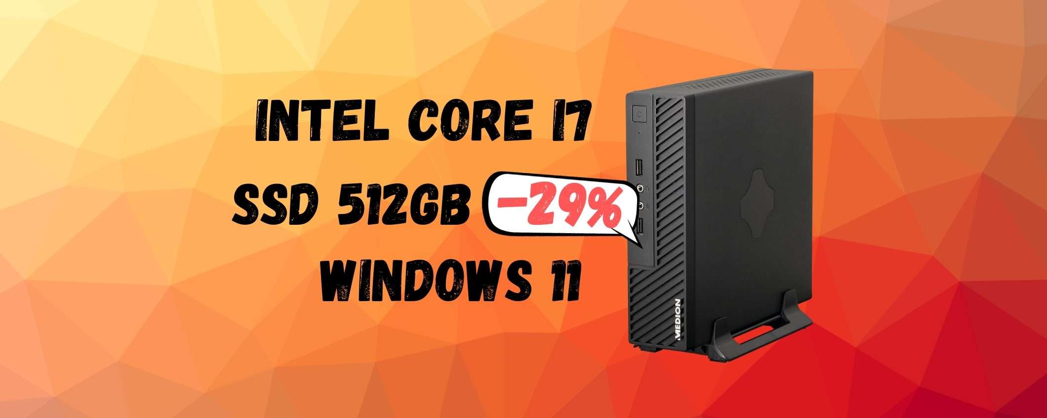 Mini PC SPAVENTOSO, con i7 e SSD da 512GB a OTTIMO prezzo