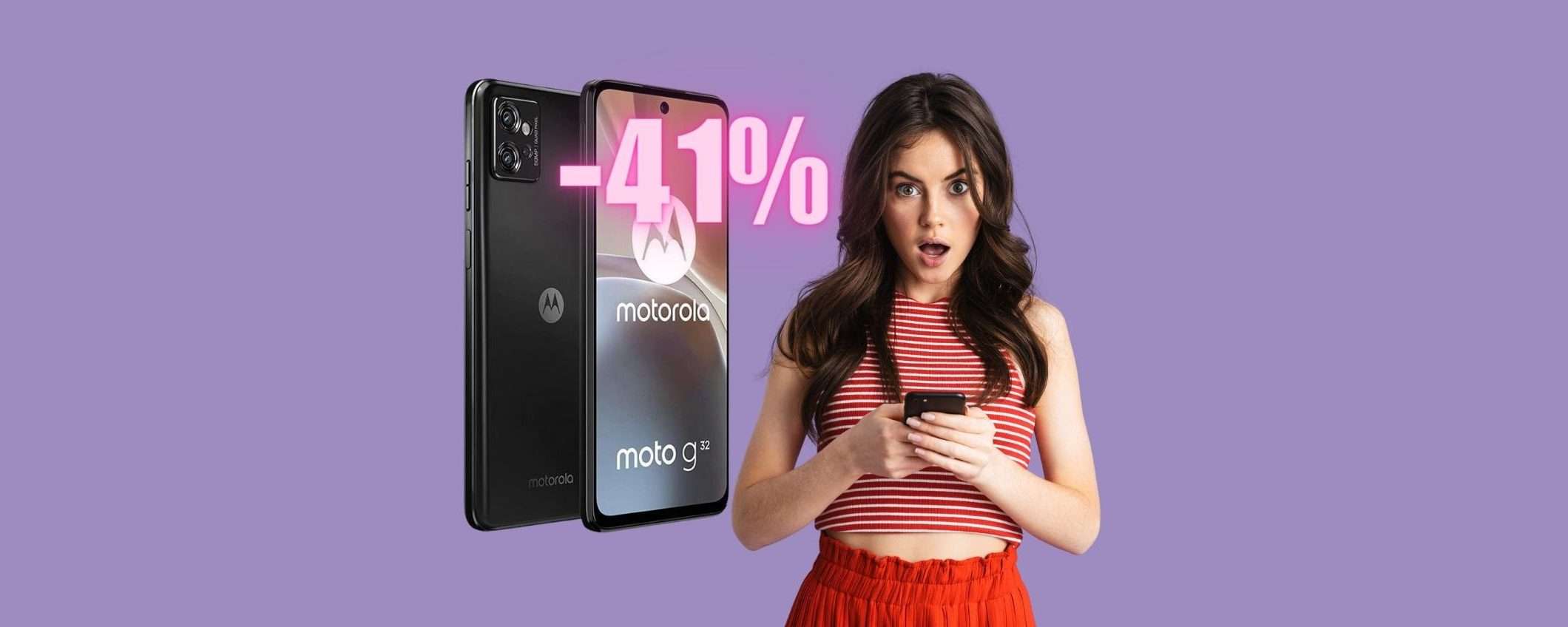 Motorola moto g32 al PREZZO più BASSO e pagabile a rate (-41%)