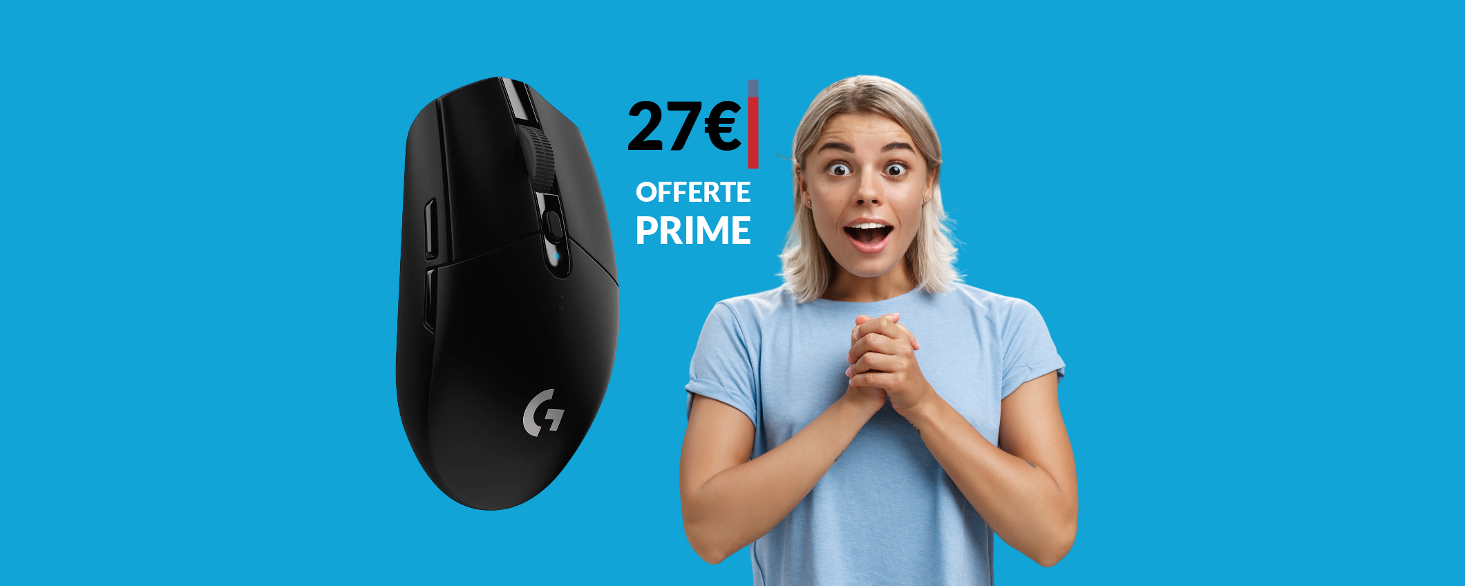 Mouse gaming Logitech al prezzo più basso in assoluto: solo 27€