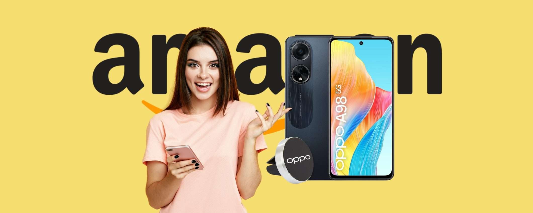 OPPO A98 5G da 256 GB e display da 120 Hz a PREZZO HOT