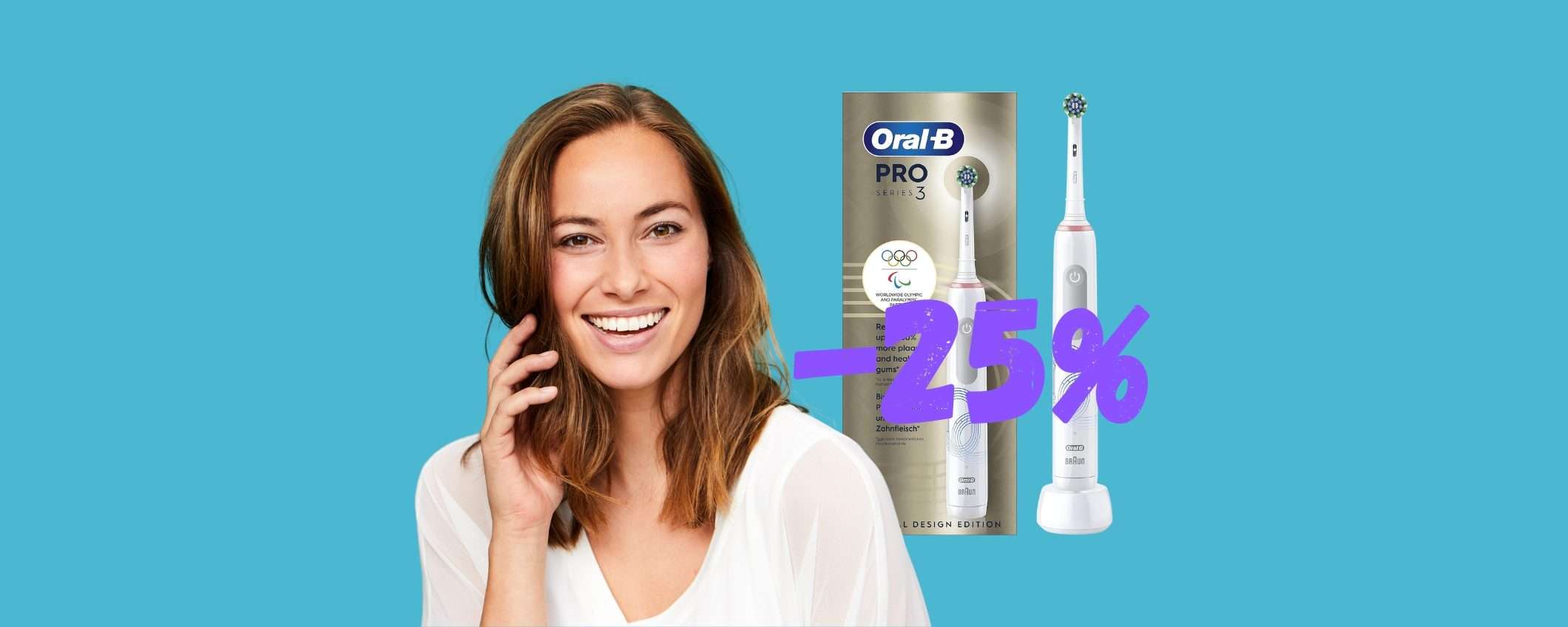 Oral-B Pro Series 3 al 25% su Amazon: denti bianchi con spesa minima