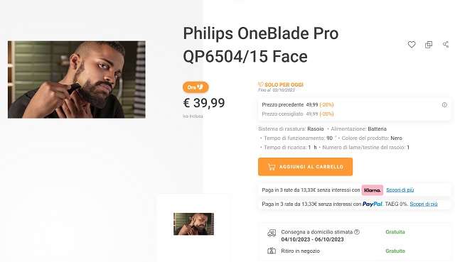 FATTI BELLO per la tua compagna con questo rivoluzionario rasoio Philips  IBRIDO (39,99€)