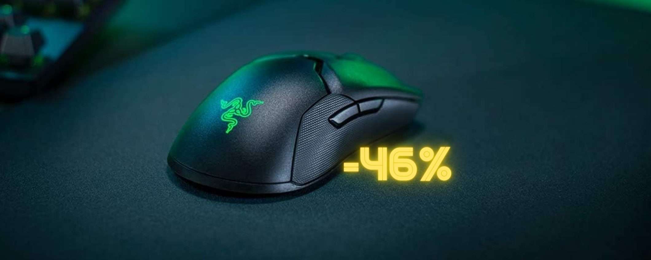 Razer Viper Ultimate: mouse wireless a PREZZO SPECIALE (-46%)