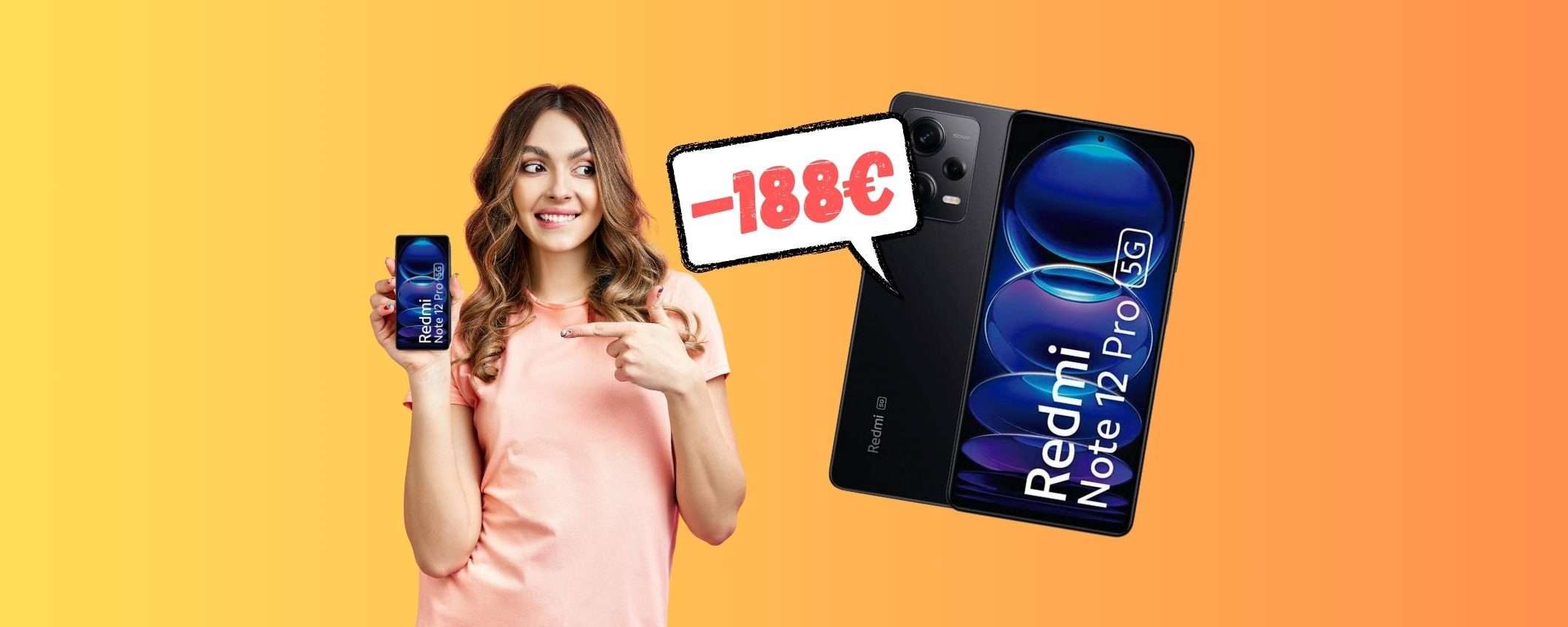 Redmi Note 12 Pro 5G a PREZZO SGRETOLATO (-188€)