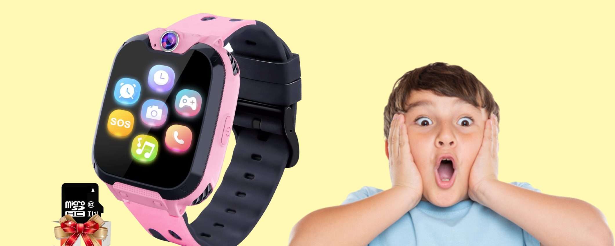 Smartwatch per bambini con fotocamera in sconto WOW del 39%