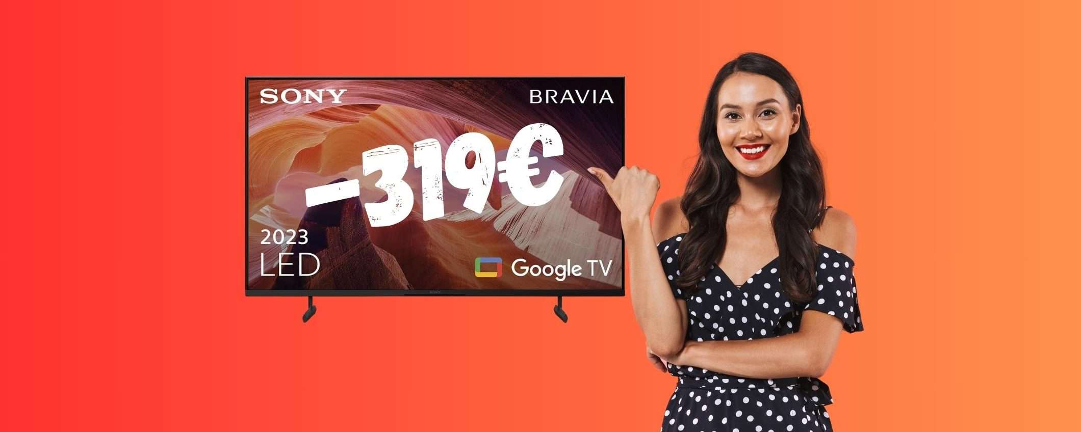 Sony BRAVIA da 43 pollici con Google TV in SCONTO di 319€